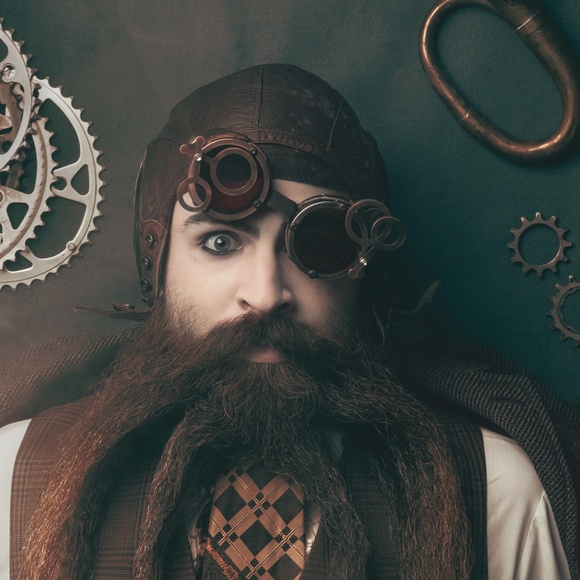 Steampunk Burning Man Aviator Inspector Goggles Cosplay Dystopian - Picture 14 of 14